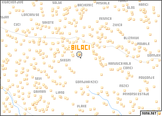 map of Bilaći
