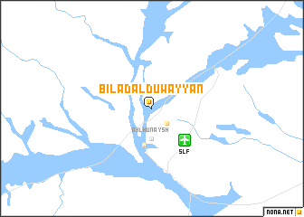 map of Bilād Āl Ḑuwayyān