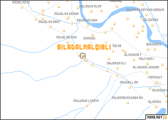 map of Bilād al Māl Qiblī
