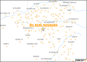 map of Bilād al Musāwāh