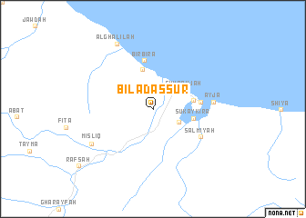 map of Bilād aş Şūr