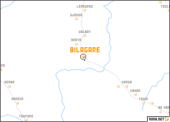 map of Bilagaré