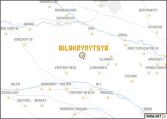 map of Bila Krynytsya