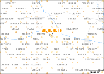 map of Bílá Lhota