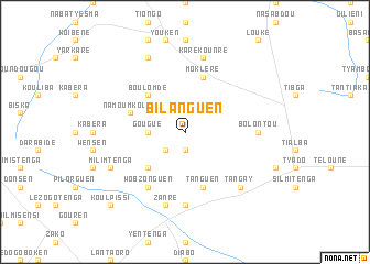 map of Bilanguen