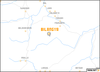 map of Bilangya