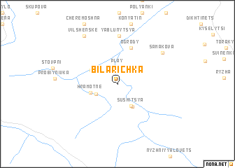 map of Bila Richka