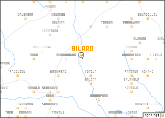 map of Bilaro