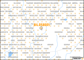 map of Bilāsbāri