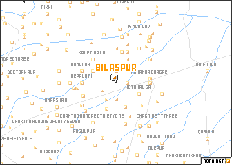 map of Bilāspur