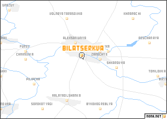 map of Bila Tserkva