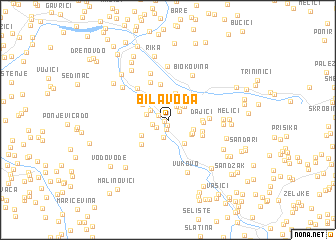 map of Bila Voda