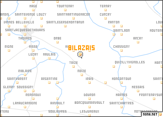 map of Bilazais