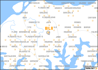 map of Bilá