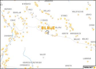 map of Bilbije