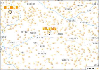 map of Bilbije