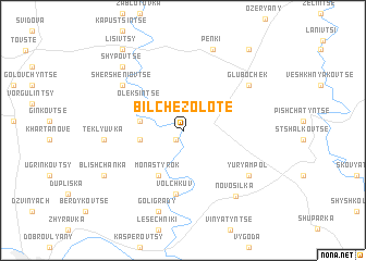 map of Bilʼche-Zolote