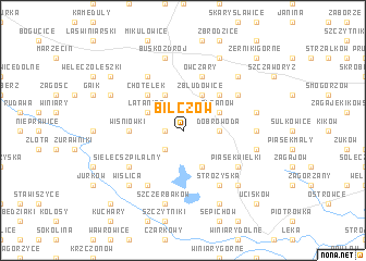 map of Bilczów