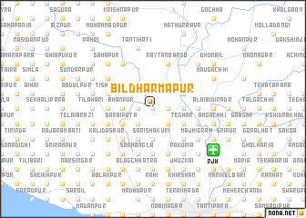 map of Bīl Dharmapur