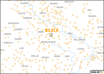 map of Bileća