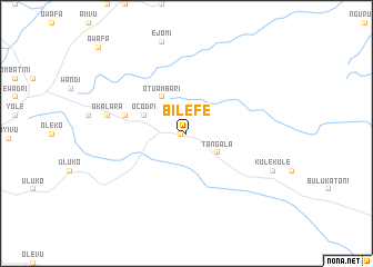 map of Bilefe