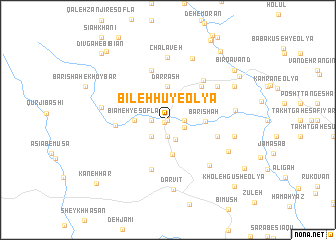 map of Bīleh Hū-ye ‘Olyā