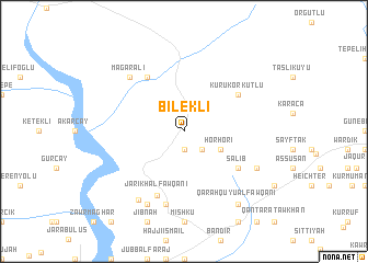 map of Bilekli