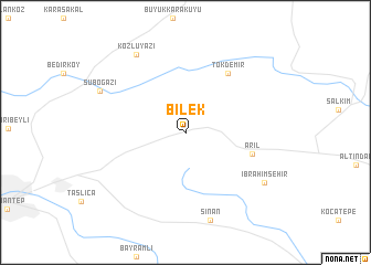 map of Bilek
