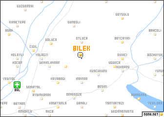 map of Bilek