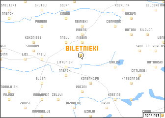 map of Biletnieki