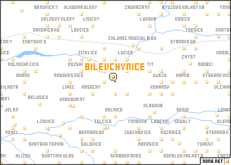 map of Bílé Vchynice