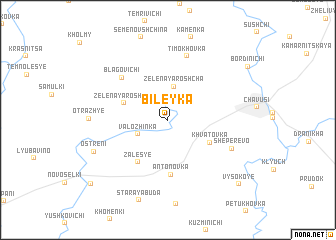 map of Bileyka