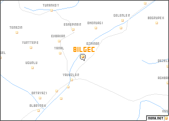 map of Bilgeç