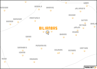 map of Bilianbas