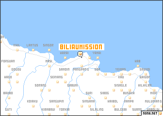 map of Biliau Mission