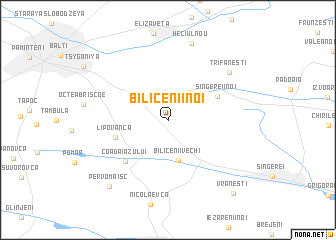 map of Bilicenii Noi