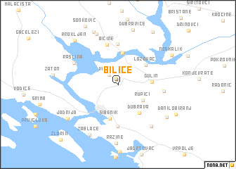 map of Bilice