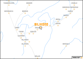 map of Bilikono