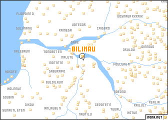 map of Bilimau