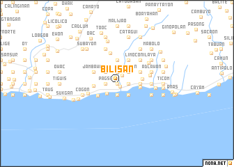 map of Bilisan
