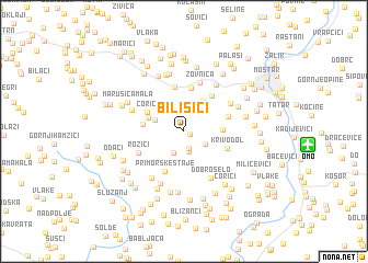 map of Bilišići