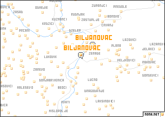 map of Biljanovac