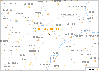 map of Biljanovce