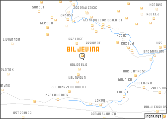 map of Biljevina