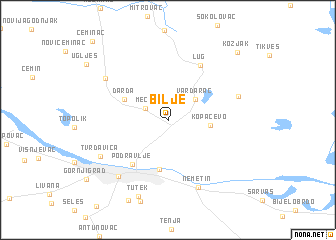 map of Bilje