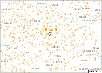 map of Biljin