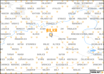 map of Bílka
