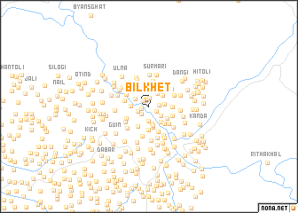 map of Bilkhet