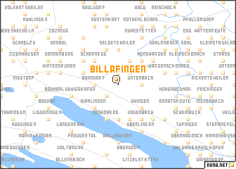 map of Billafingen