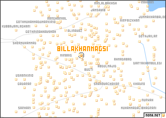 map of Billa Khān Magsi